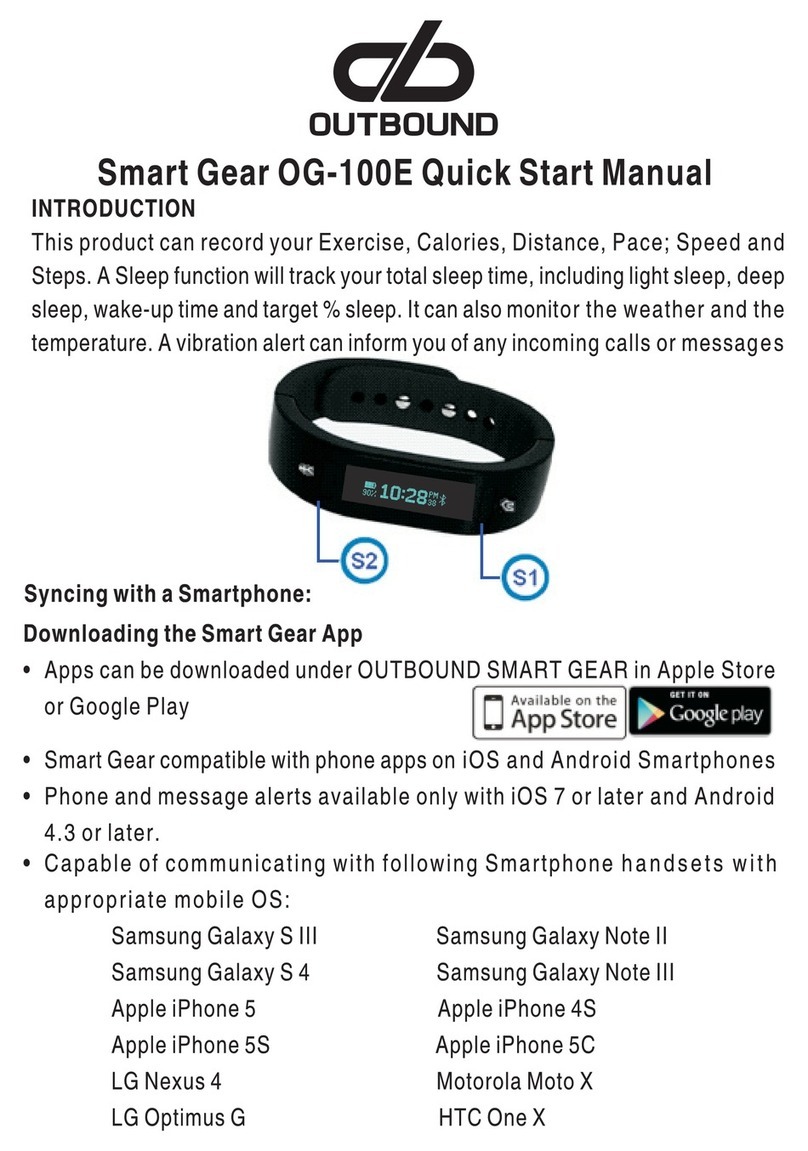 Outbound smart gear OG-100E Quick start manual
