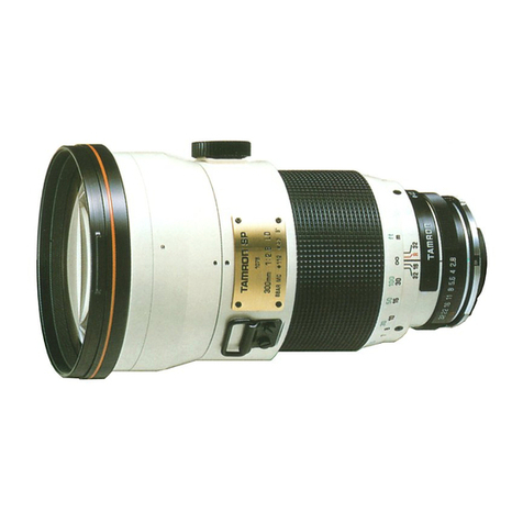 Tamron sp 300mm f/2.8 LD 107B owner's manual