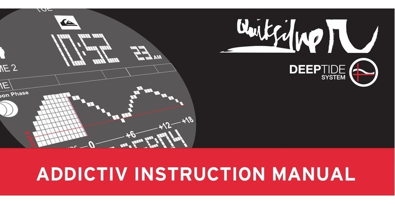 Quiksilver ADDICTIV Tide Watch System instruction manual