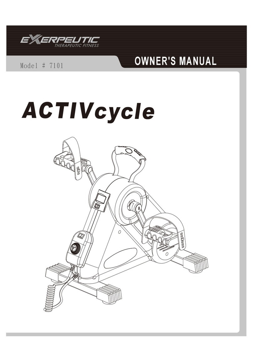 Exerpeutic ACTIVcycle 7101 owner's manual