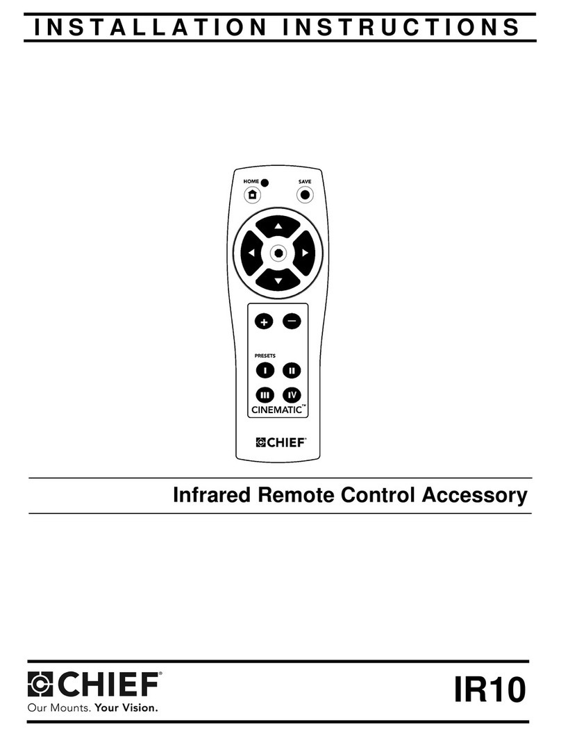 CHIEF IR10 User manual