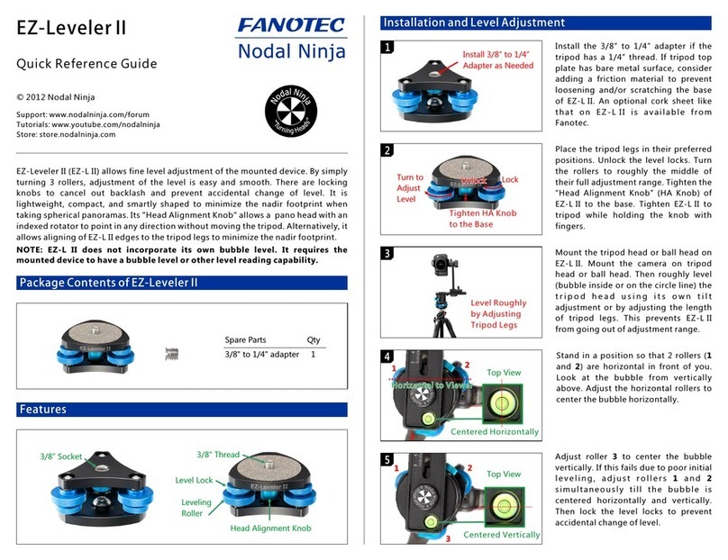 Nodal Ninja EZ-Leveler II Fanotec Quick reference guide