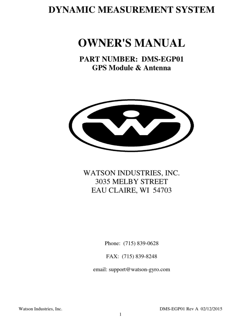 WATSON INDUSTRIES DMS-EGP01 owner's manual