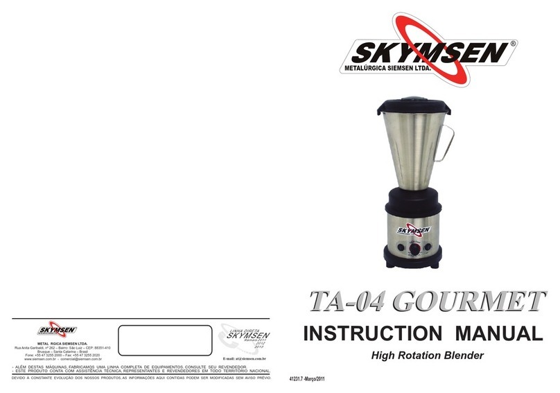 Skymsen TA-04 GOURMET User manual