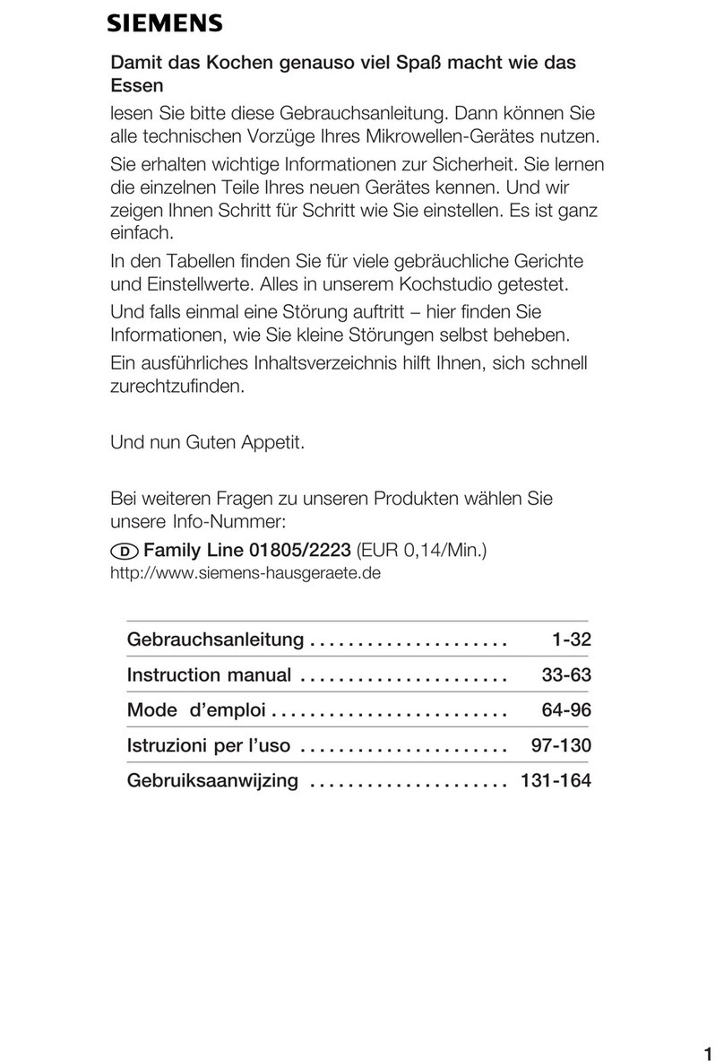 Siemens HF15G240 User manual