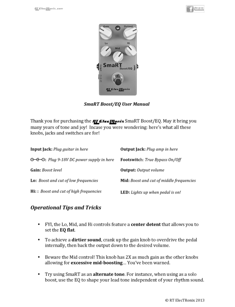 rtelectronix SmaRT!Boost/EQ! User manual