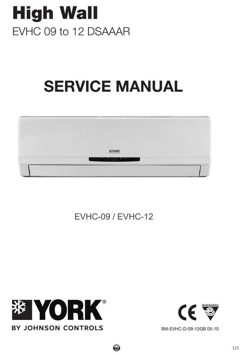 York EVHC 09 DSAAAR User manual