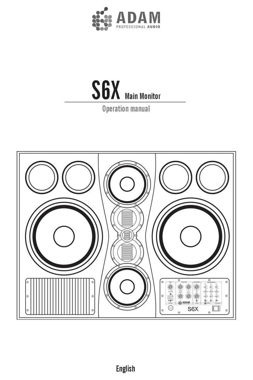 Adam S6X Operation manual