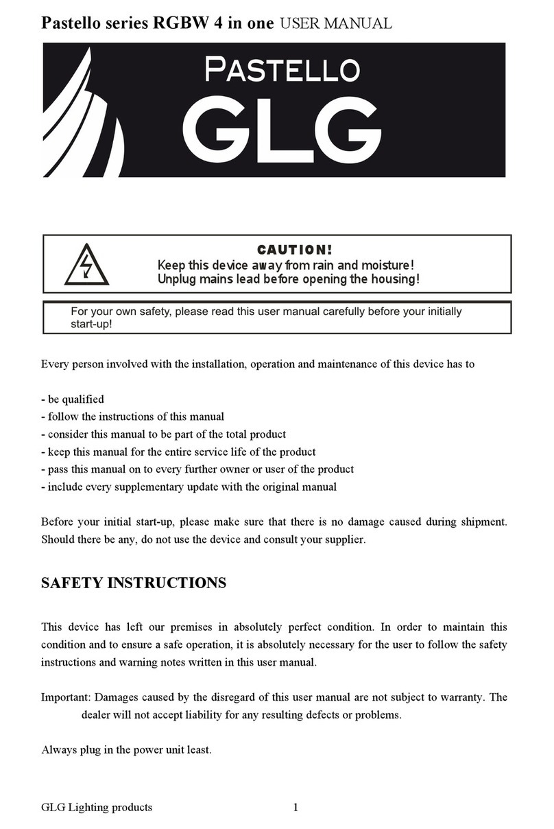 GLG Pastello Series user manual
