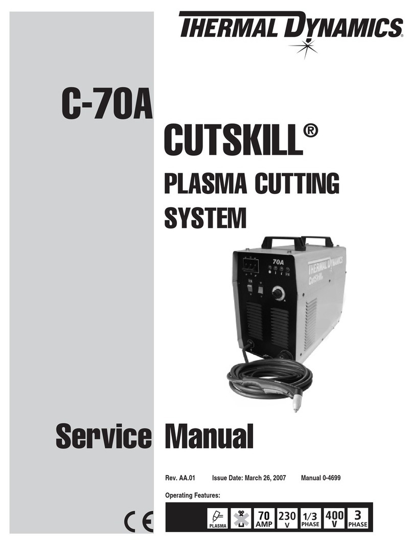 Thermal Dynamics C-70A CUTSKILL User manual Thermal Dynamics C-70A CUTSKILL User manual