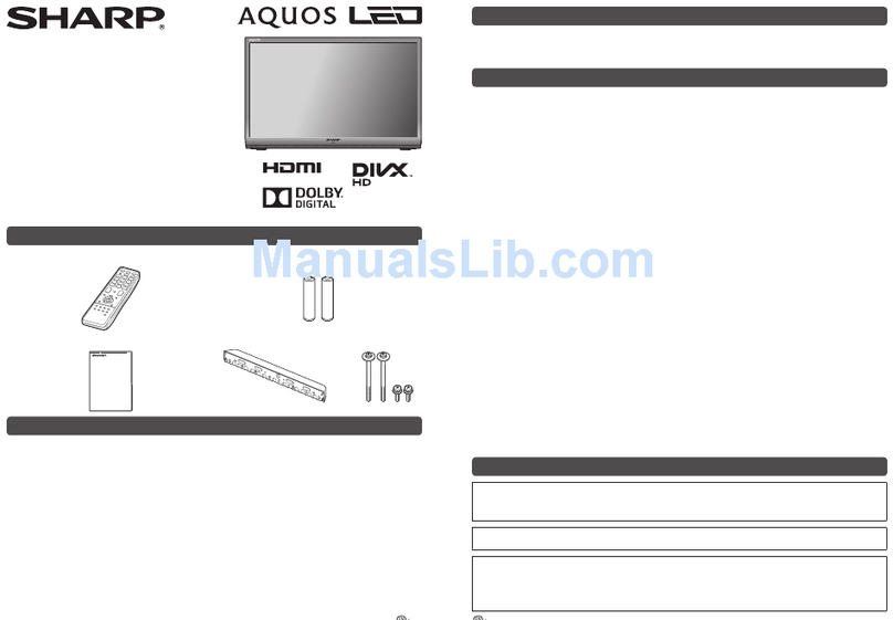 Sharp Aquos LED LC-32LE550M User manual