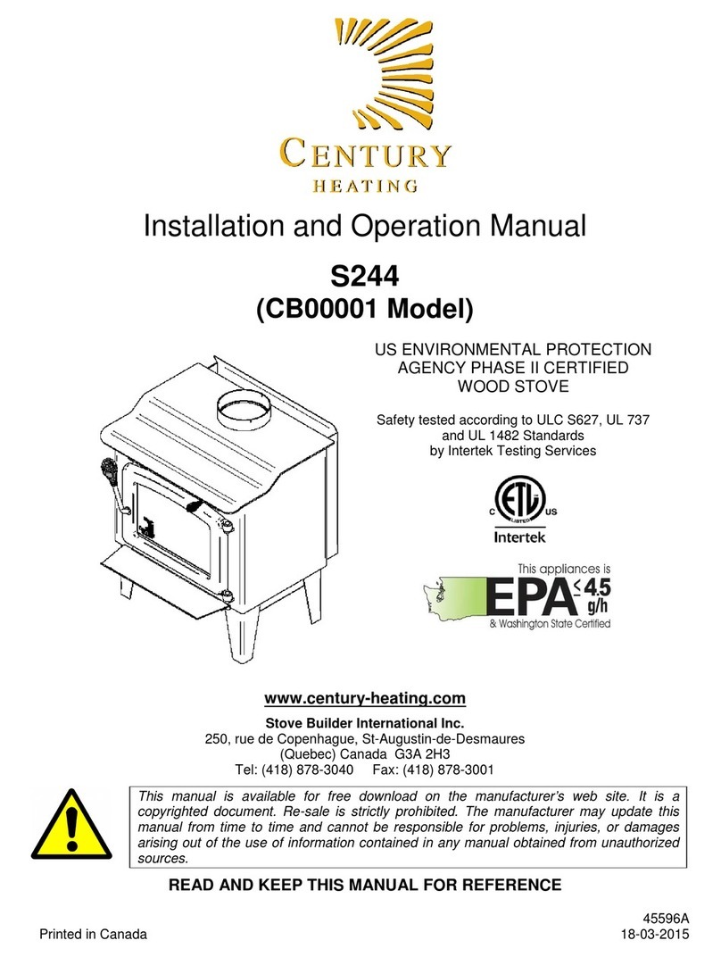 Century Heating S244 Installation and operation manual