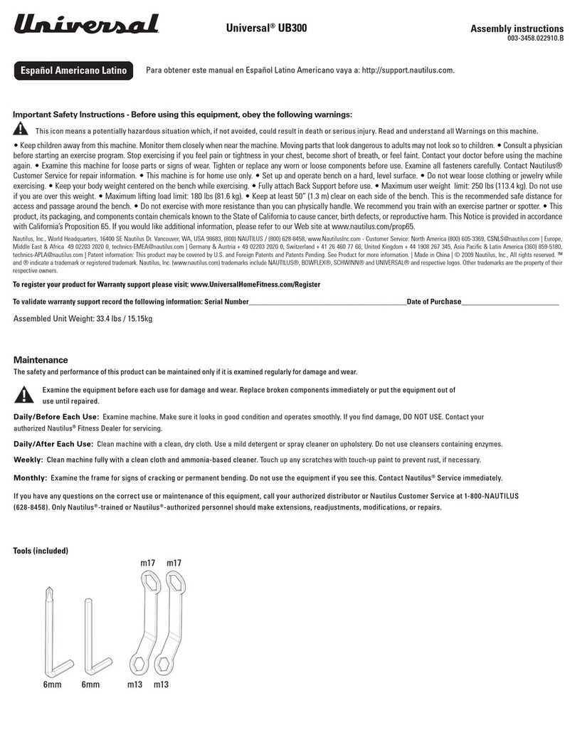 Universal UB300 Assembly instructions