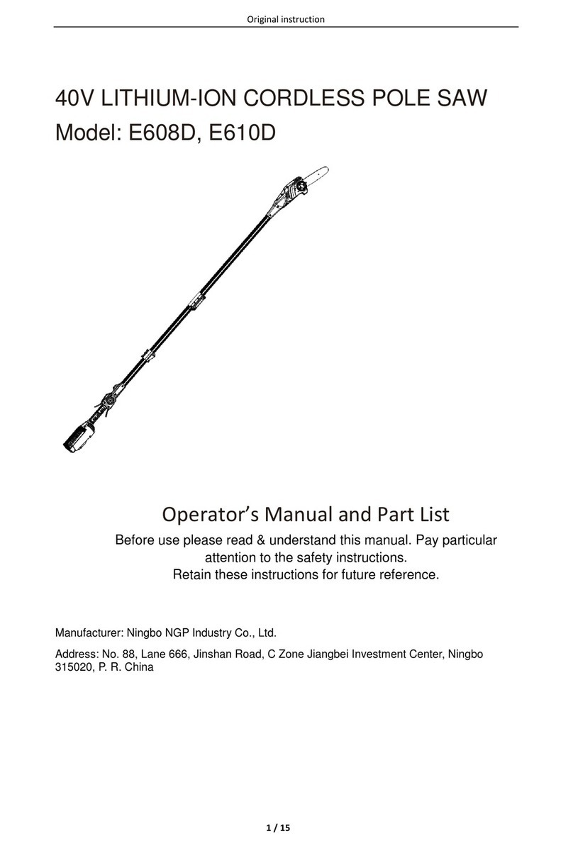 Ningbo E608D Operator's manual
