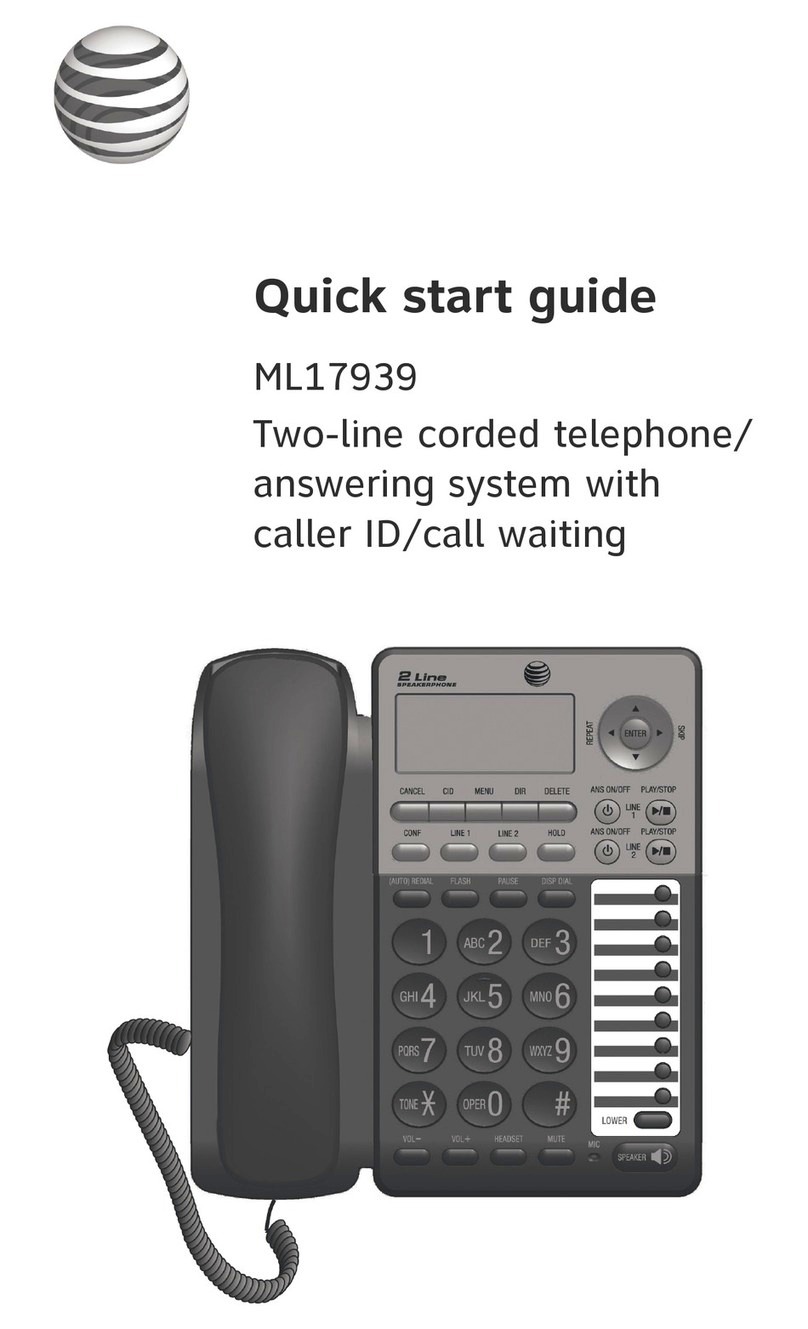 AT&T ML17939 quick start guide
