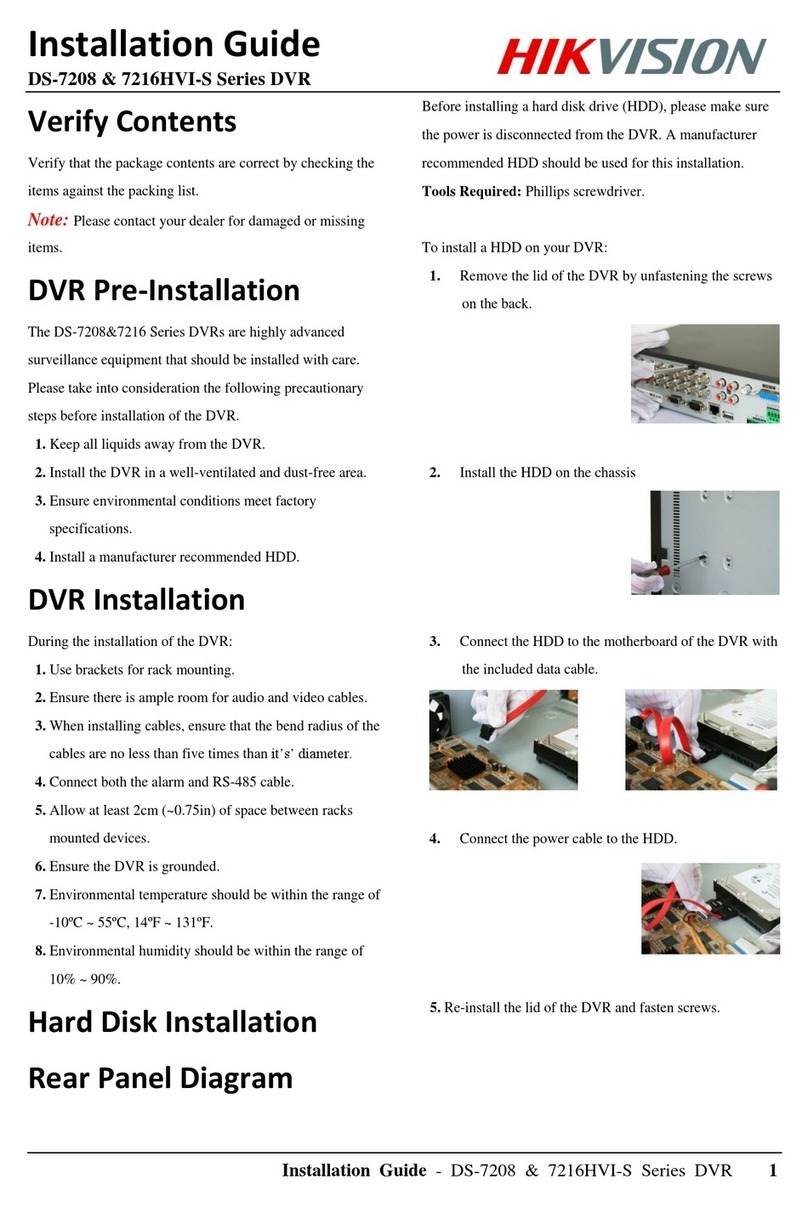 HIK VISION DS-7208HVI-S User manual