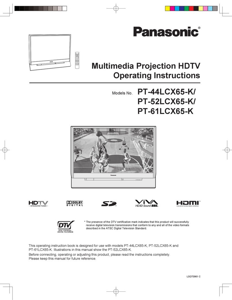 Panasonic PT-52LCX65-K User manual