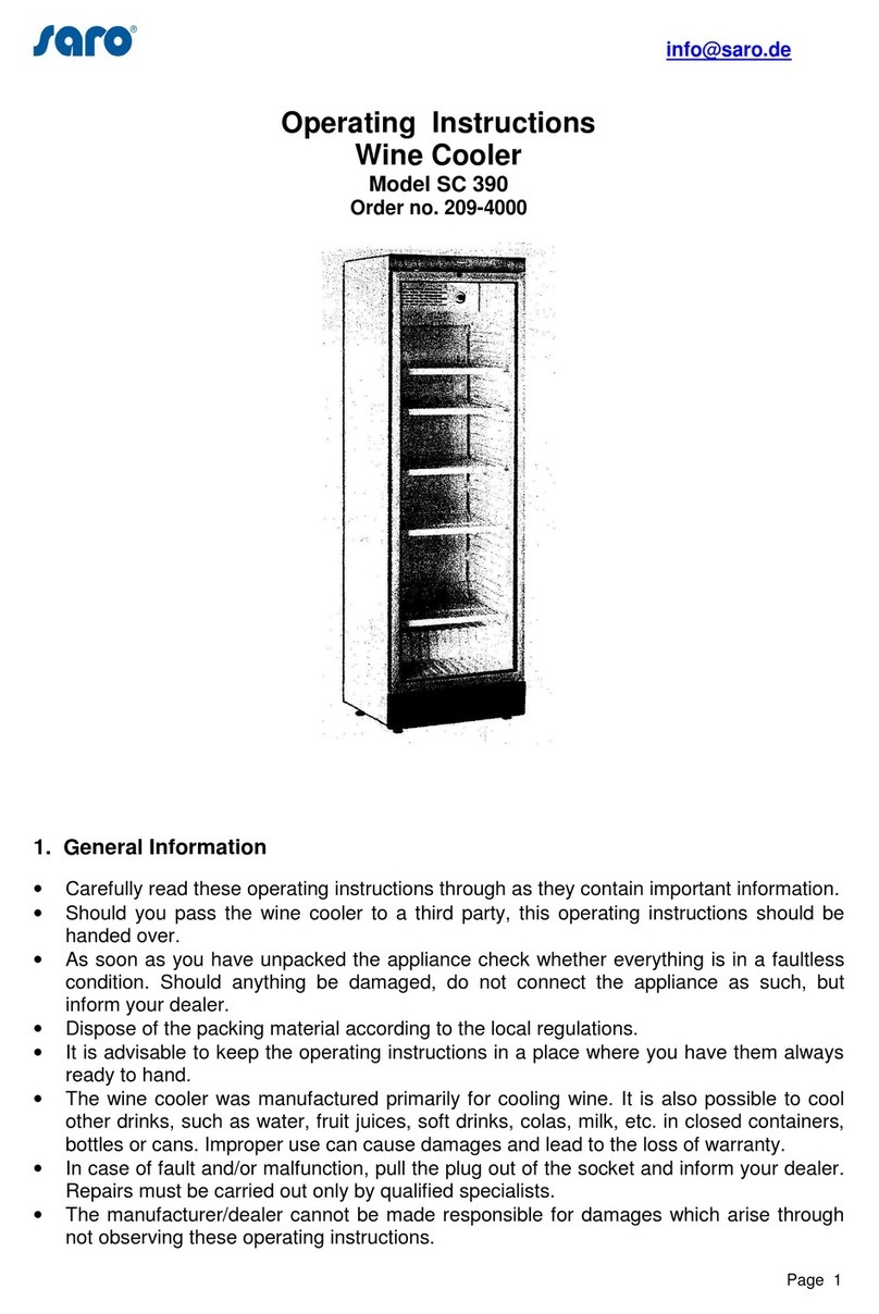 saro SC 390 operating instructions