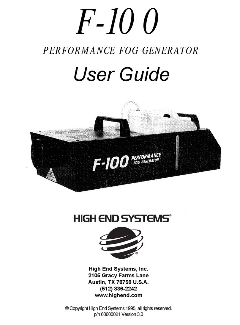 High End Systems F-100 user guide