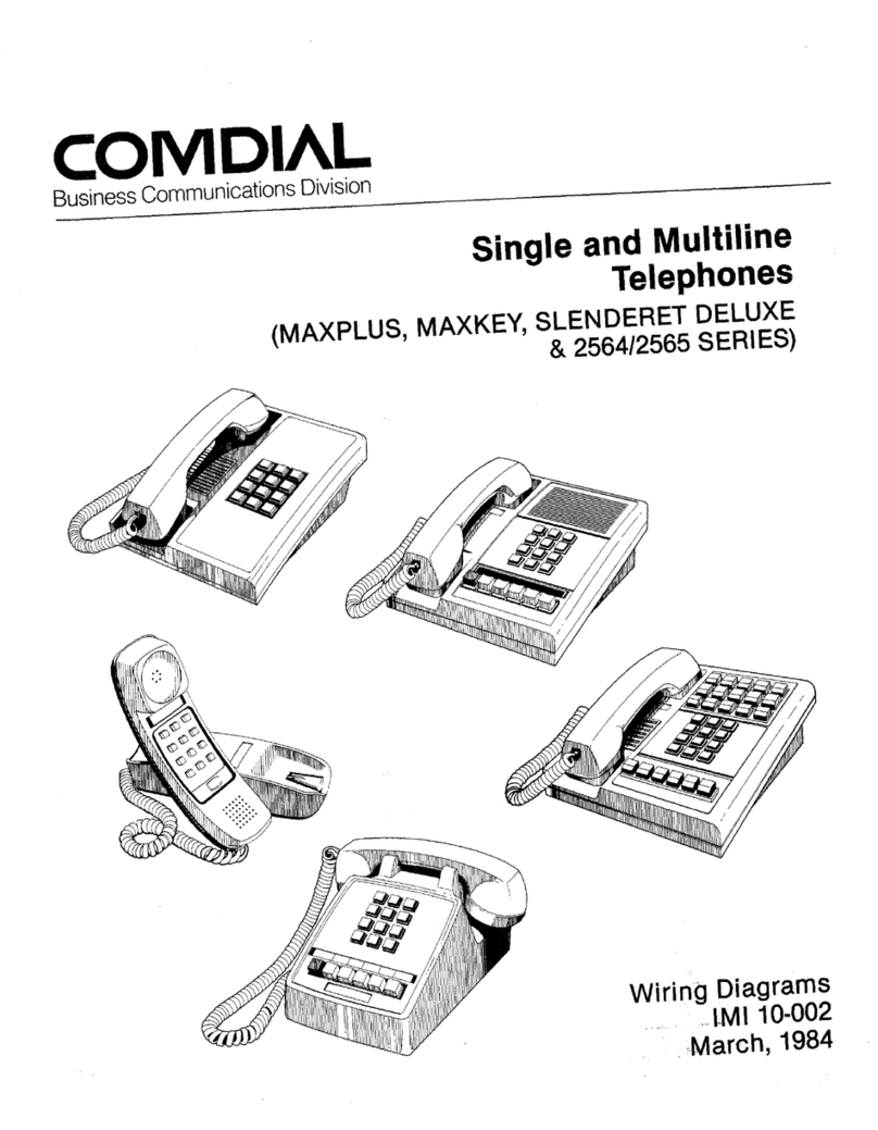 Comdial MAXPLUS Wiring diagrams