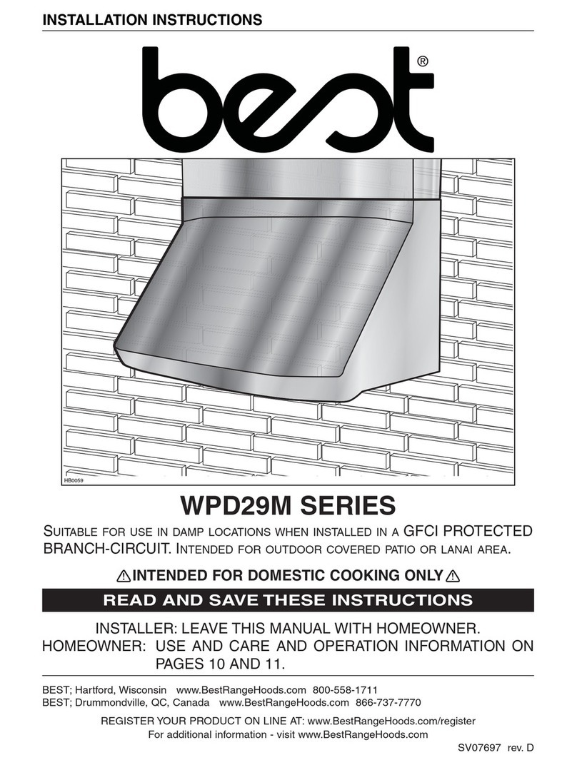Best WPD29M Series installation instructions
