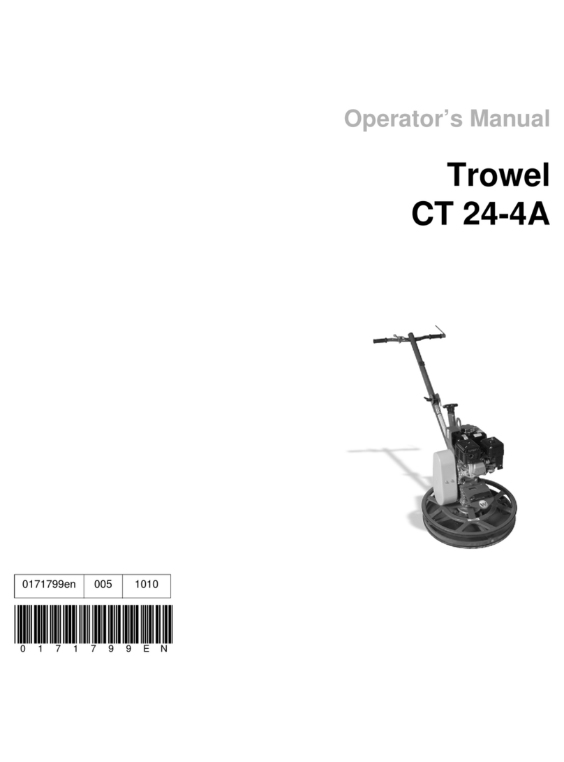 Wacker Neuson Trowel CT 24-4A Operator's manual