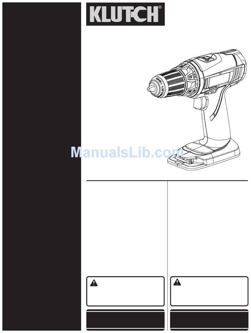 Klutch NT18CD Operator's manual