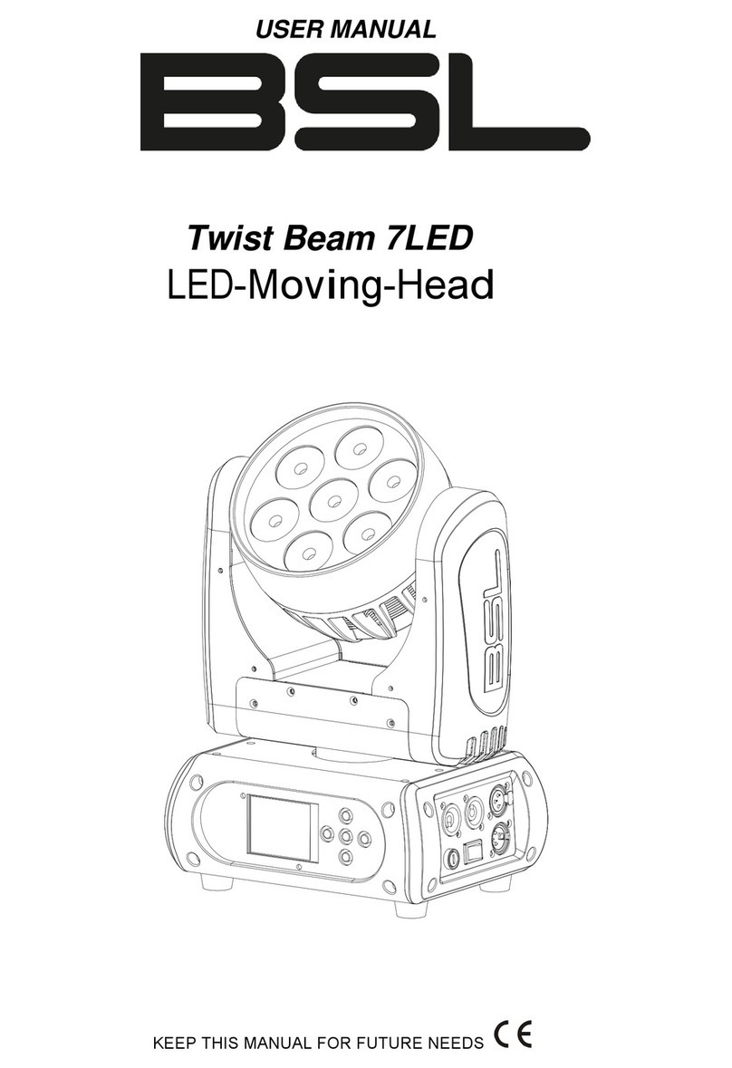 BSL Twist Beam 7LED User manual