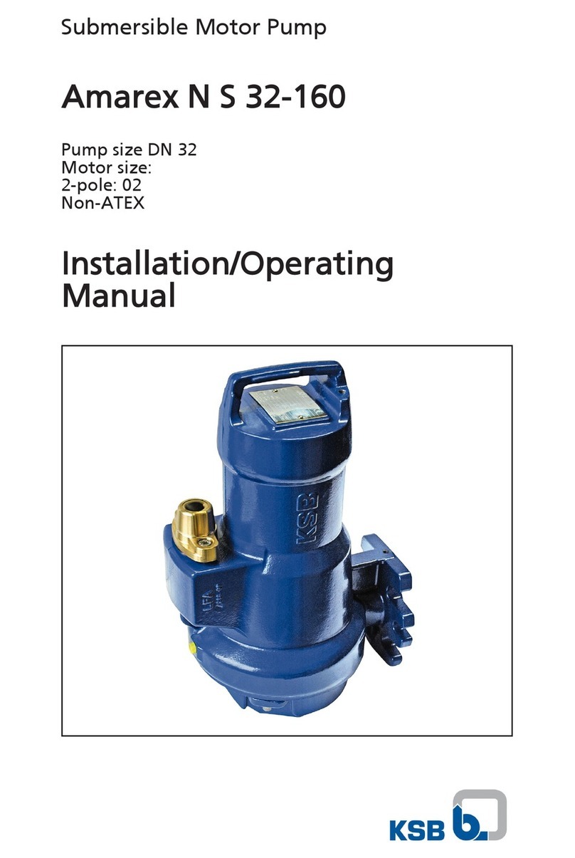 KSB Amarex N S 32-160 Installation and operating manual