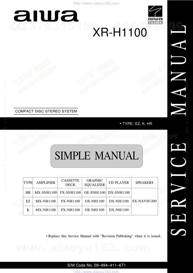 Aiwa XR-H1100 Service manual