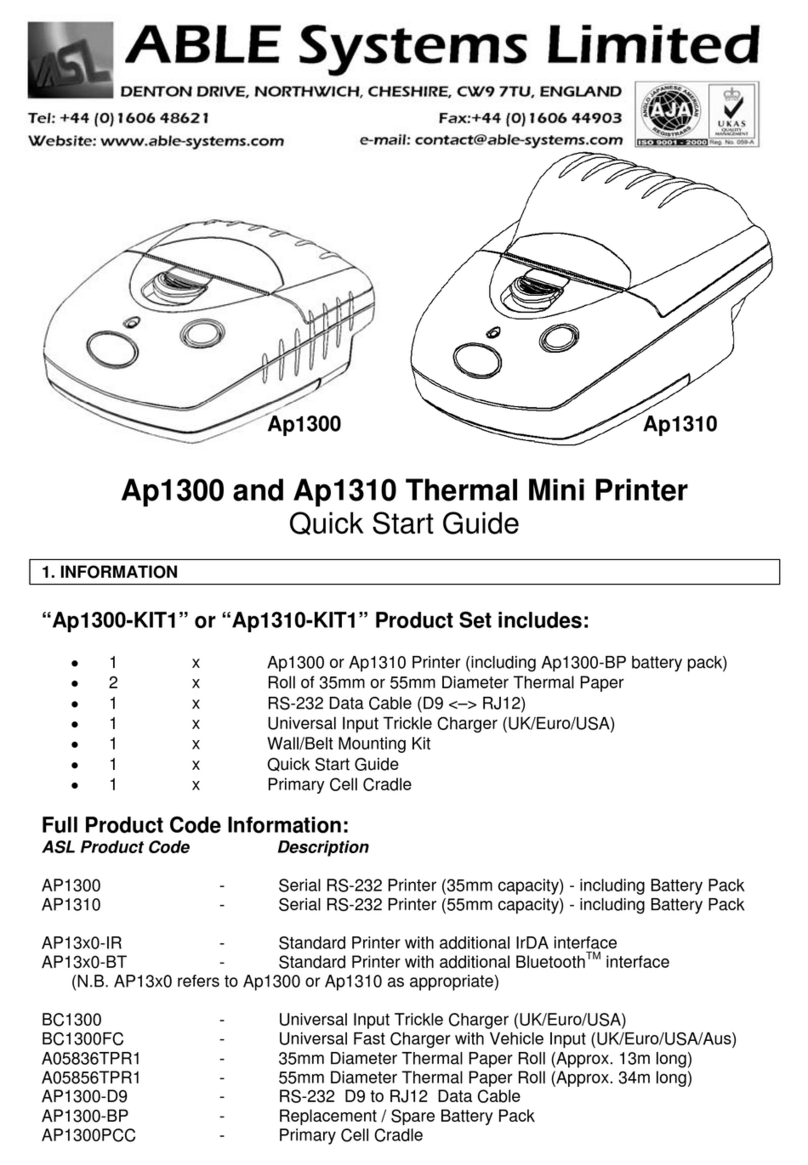ABLE Systems Ap1300 quick start guide
