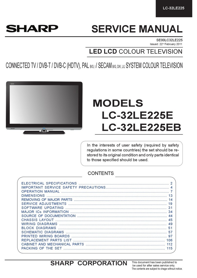 Sharp LC-32LE225E Service manual