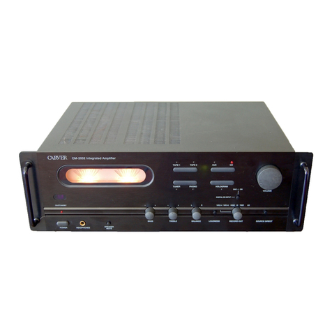 Carver CM-2002 User manual
