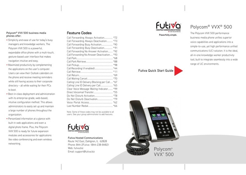 Polycom VVX 500 series User manual