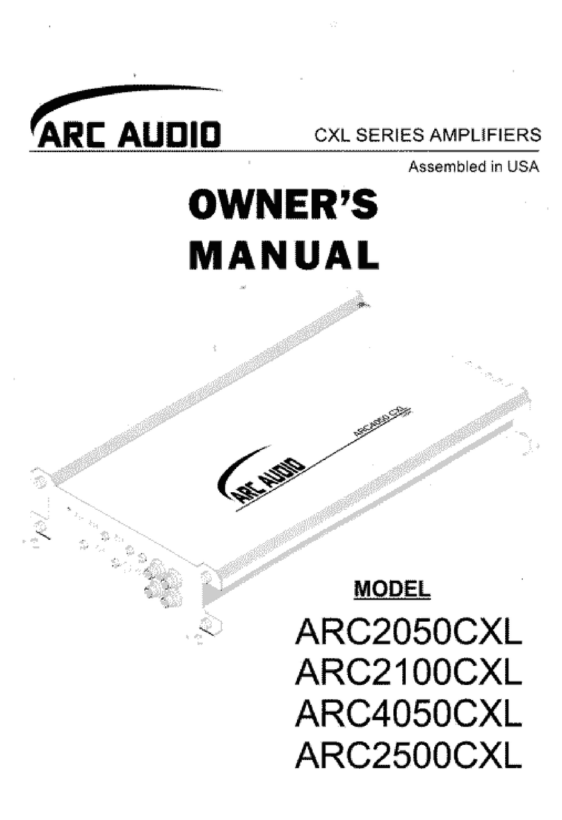ARC Audio ARC2050CXL owner's manual