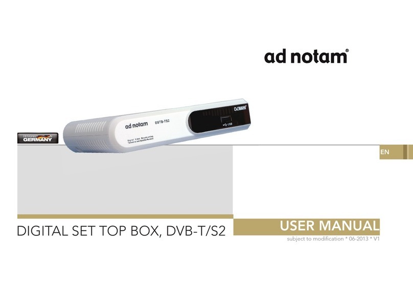 Ad Notam DSTB-T User manual