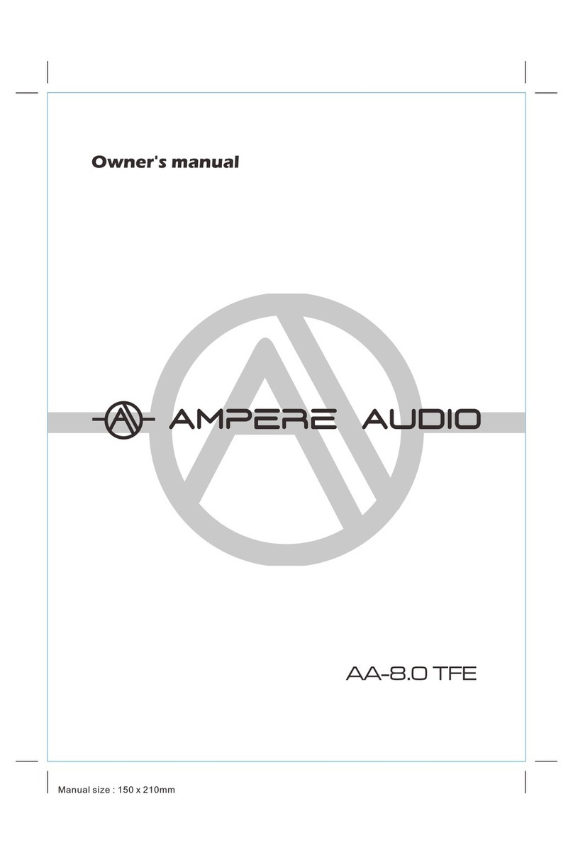 Ampere Audio AA-8.0 TFE User manual