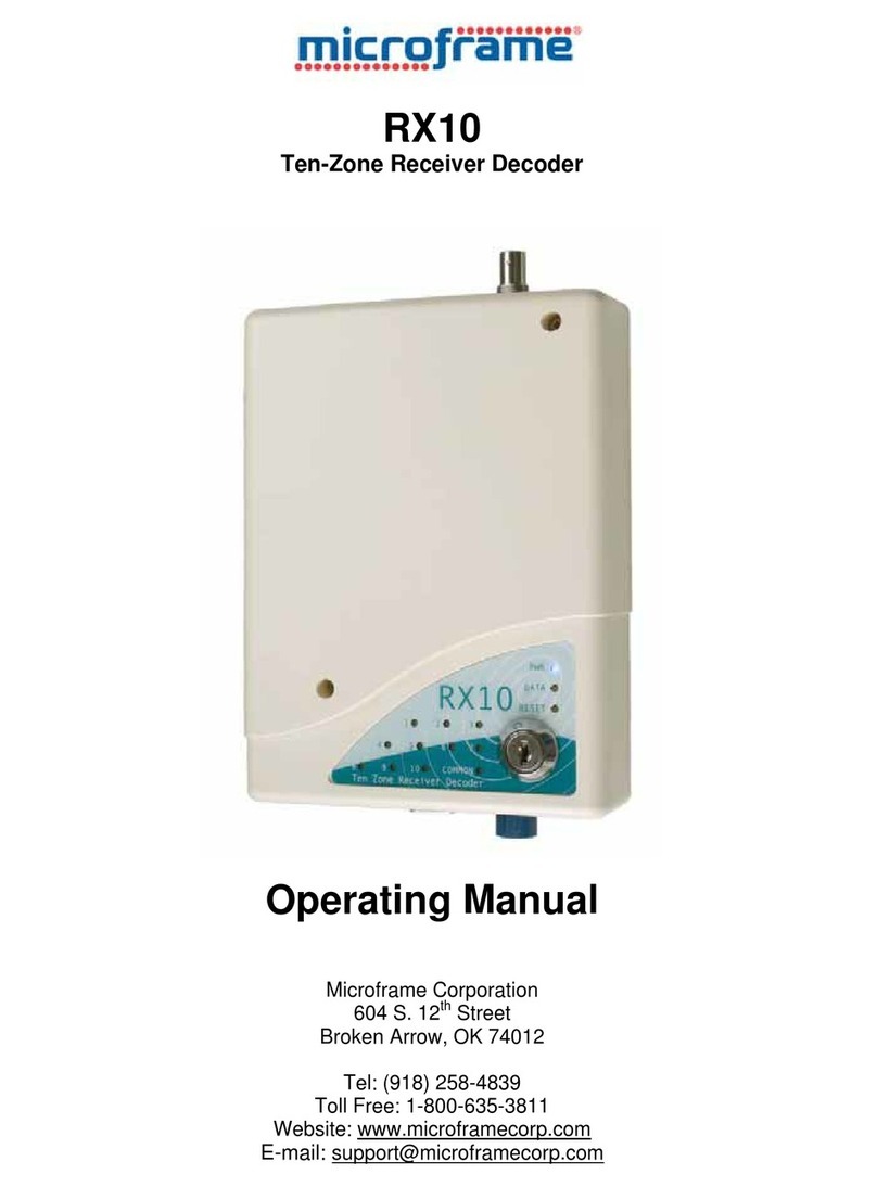 Microframe Corporation RX10 User manual