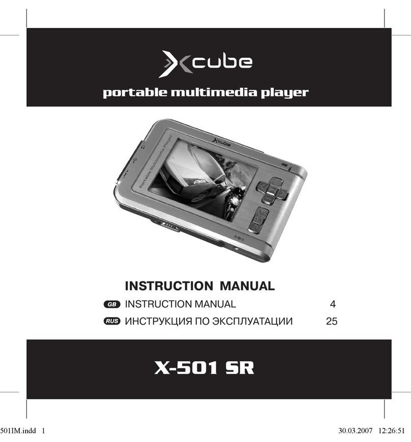 Xcube X-501 SR User manual