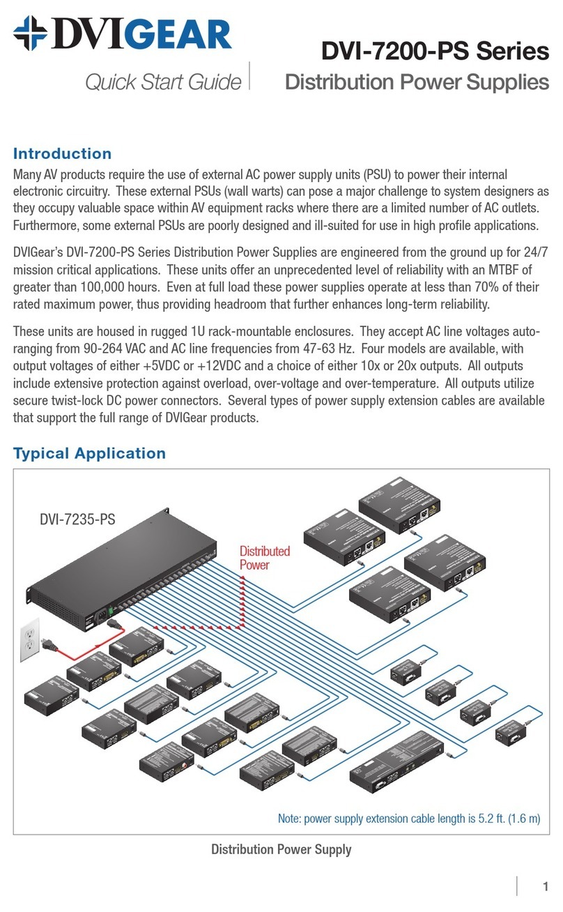DVIGear DVI-7200-PS Series quick start guide