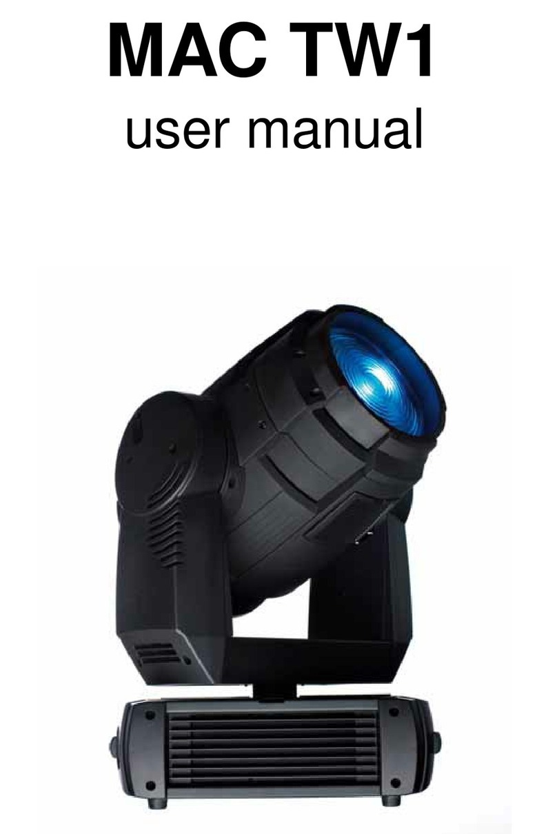 Martin Professional MAC TW1 user manual Martin Professional MAC TW1 user manual