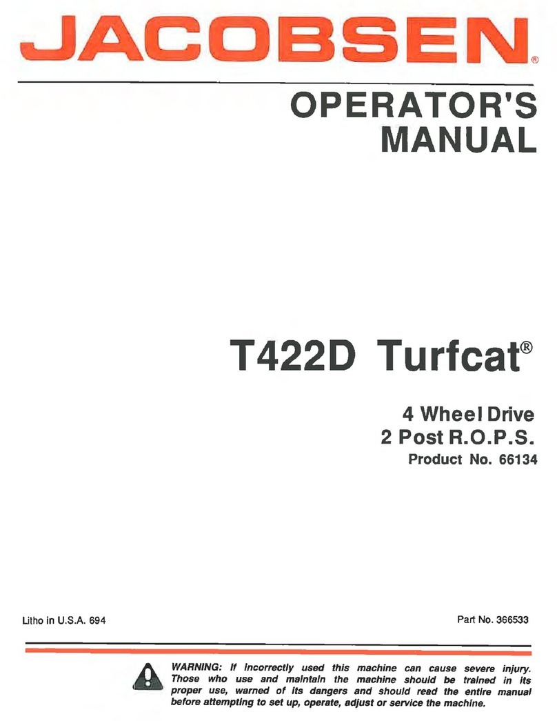 Jacobsen T422D Turfcat Operator's manual