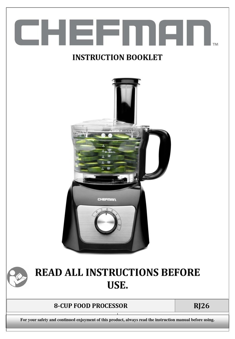 Chefman RJ26 Instruction booklet