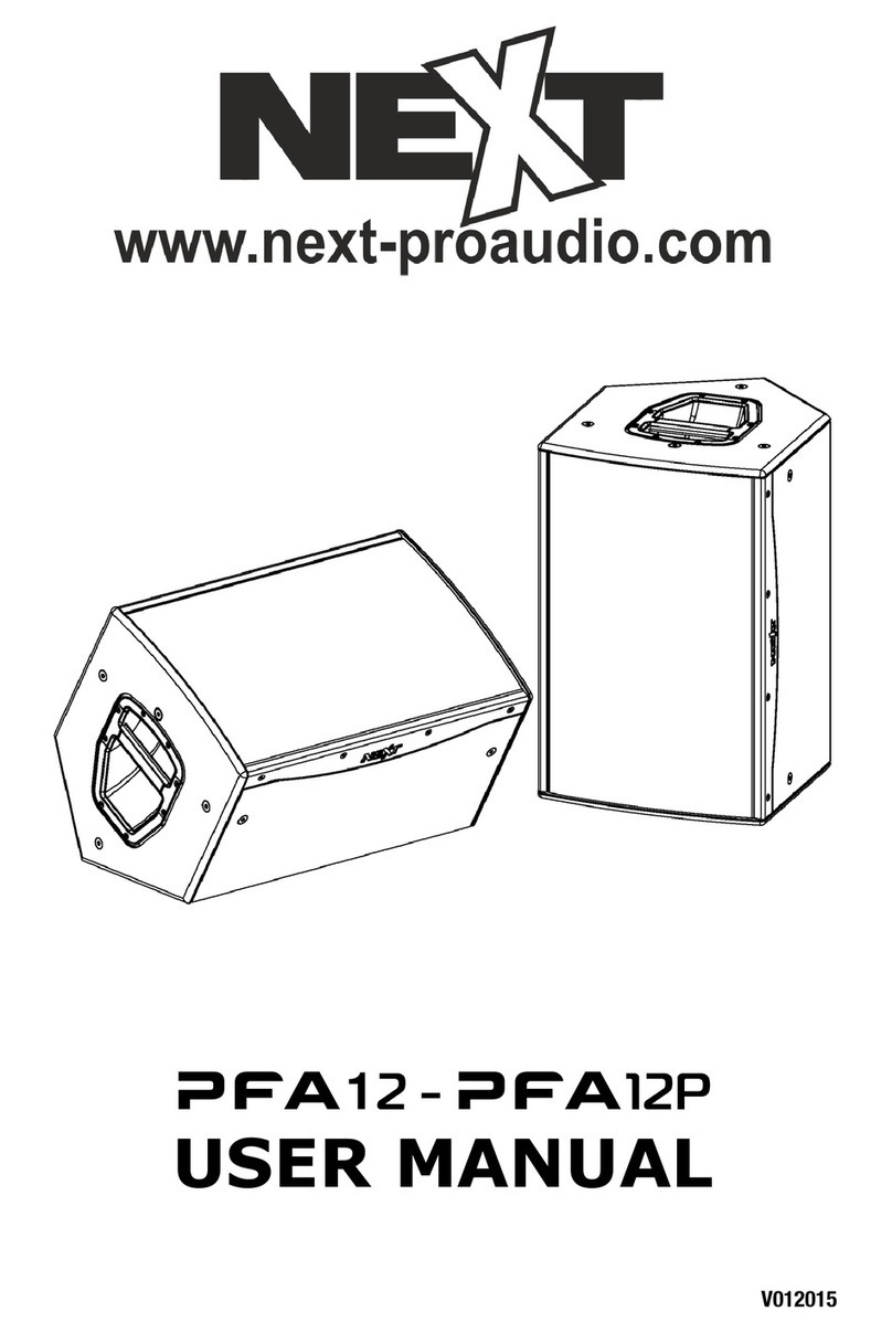 Next PFA12 User manual