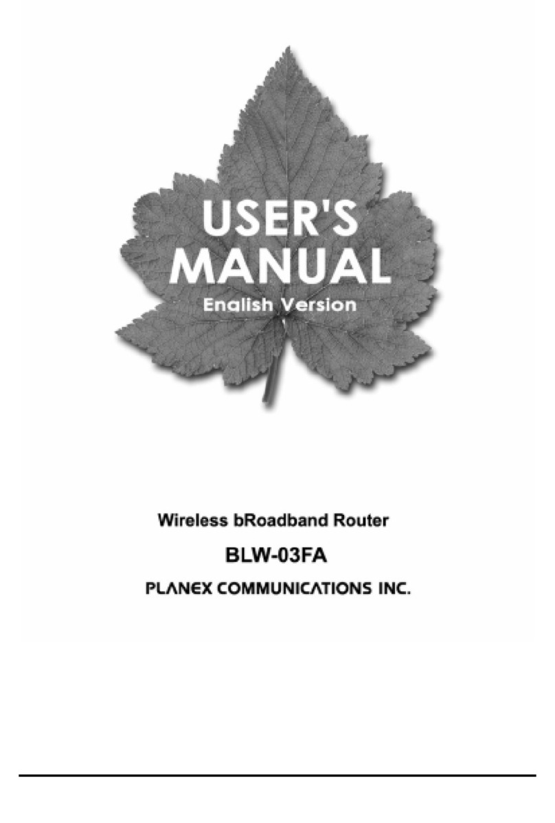 Planex BLW-03FA User manual Planex BLW-03FA User manual