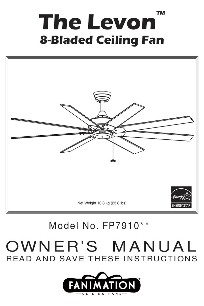 Fanimation The Levon FP7910 series User manual