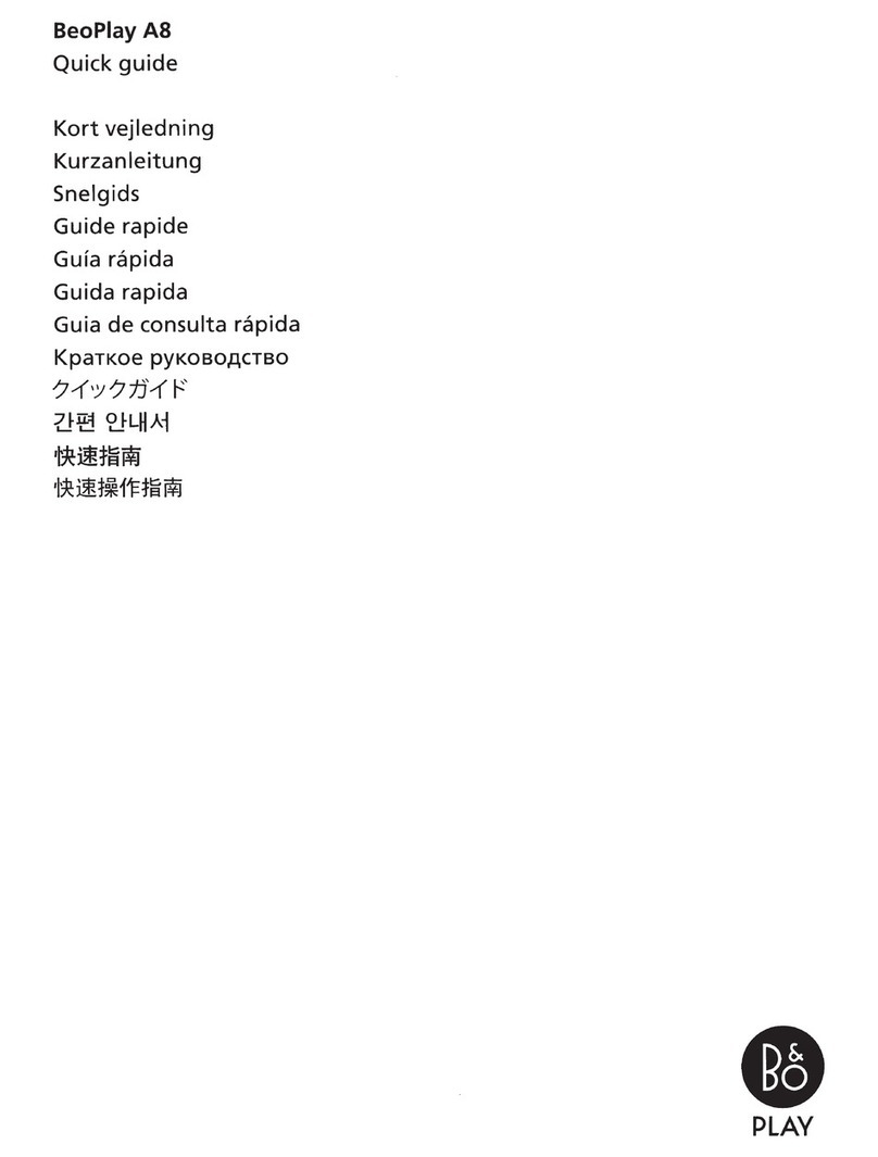 BeoPlay A8 quick guide
