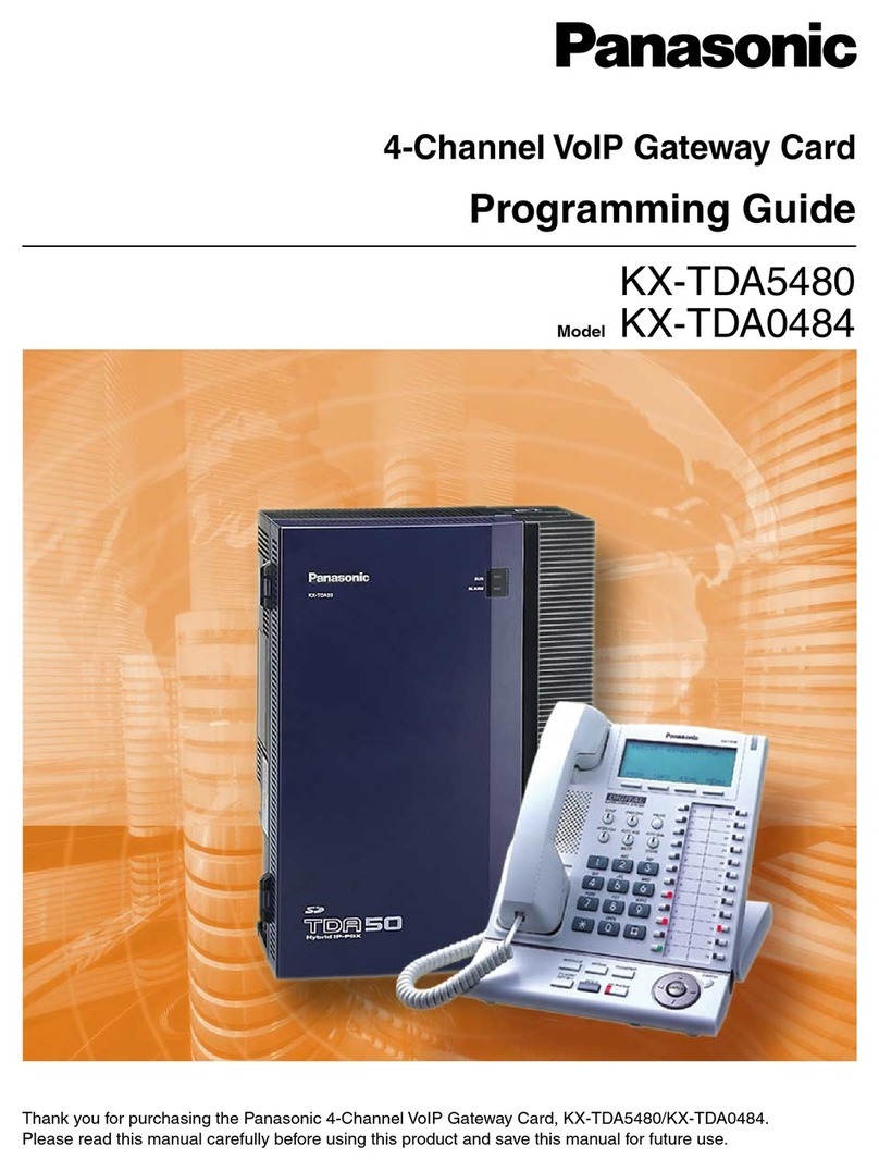Panasonic KX-TDA5480 Programming guide