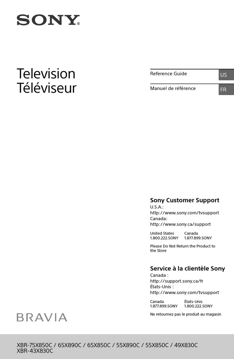 Sony Bravia XBR-75X850C User manual