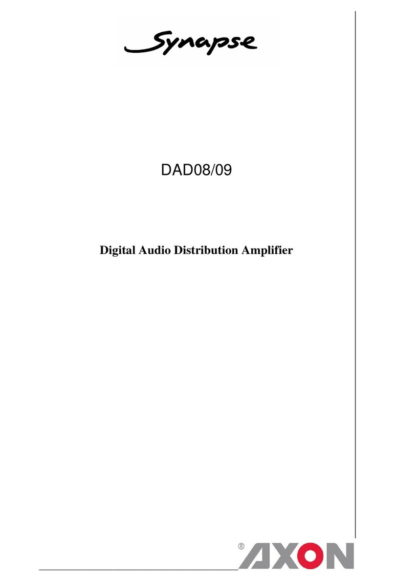 Synapse DAD08 User manual